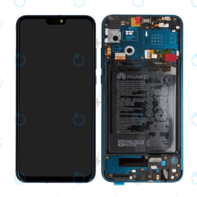 Huawei Honor 9X Lite - LCD zaslon + zaslon osjetljiv na dodir + okvir + baterija (smaragdno zelena) - 02353QJT