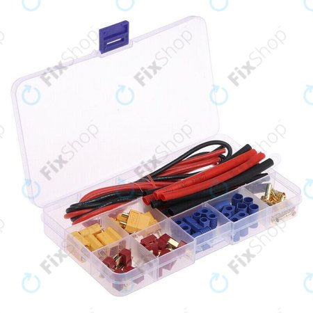 Amass - Set za Popravak Baterija (T-plug, EC3, XT60, Silikonska Žica i Termo Skupljajuće Bužirke)