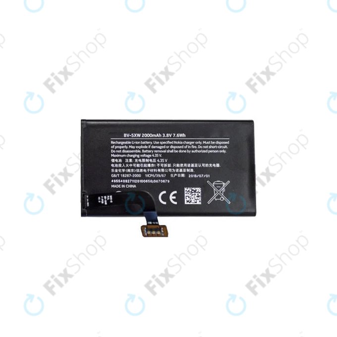 Nokia Lumia 1020 - Baterija BV-5XW 2000mAh - 00810H3