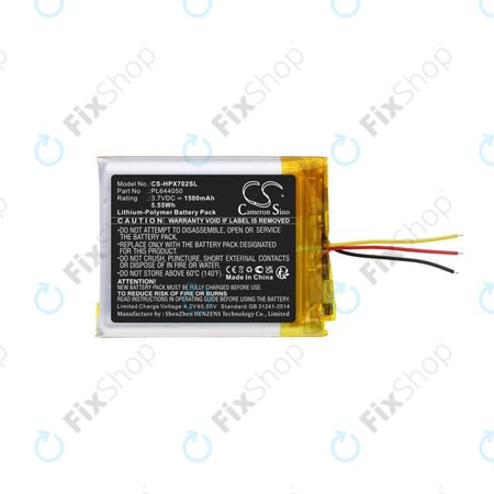 Baterija za HyperX Cloud Flight, Cloud Alpha, 1500mAh, Li-Pol, 3.7V, PL644050, HQ