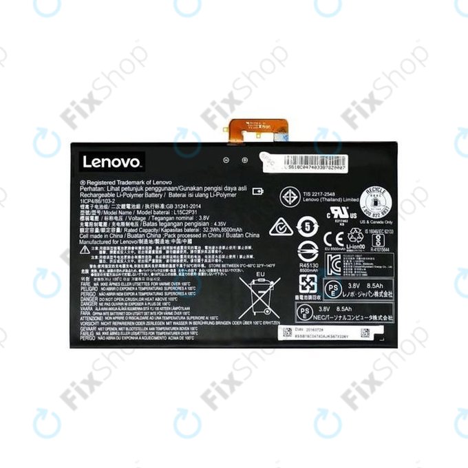 Lenovo Yoga Book YB1-X90L - Baterija L15C2P31 - 77055339 Originalni servisni paket