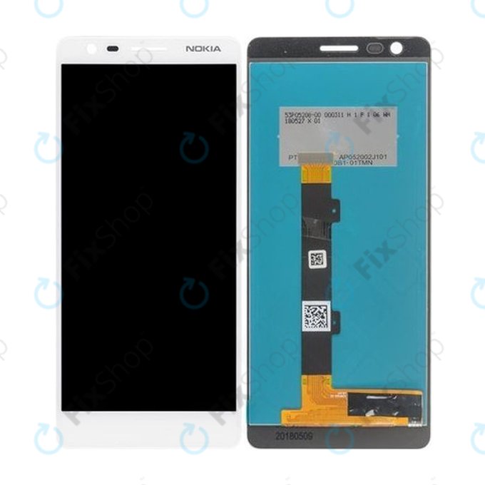 Nokia 3.1 - LCD zaslon + zaslon osjetljiv na dodir (White) TFT