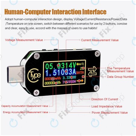 Joy-it JT-TC66C - USB multimetar (USB-C)