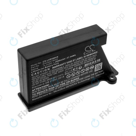 Baterija za LG Hombot, LG VR, EAC62218202, Li-ion, 14.4V, 2600mAh, HQ