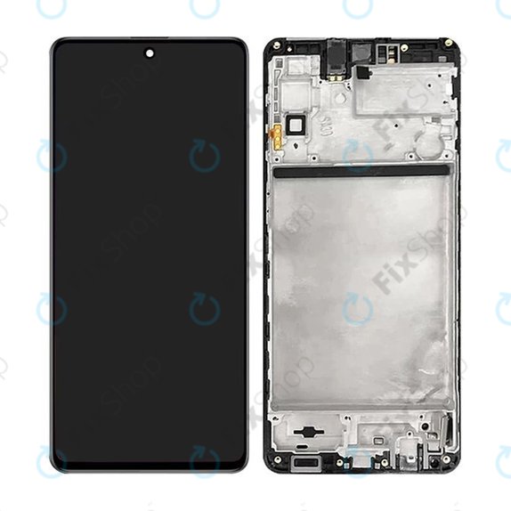Samsung Galaxy M51 M515F - LCD zaslon + zaslon osjetljiv na dodir + okvir (Celestial Black) OLED