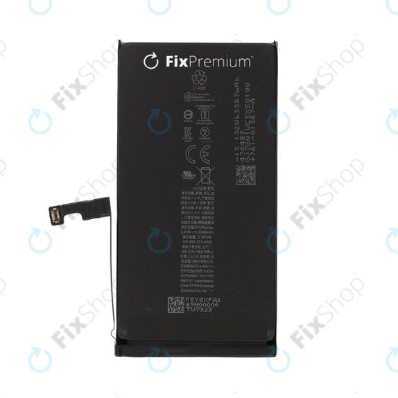 Baterija za iPhone 15, 3349mAh, A3018, FixPremium