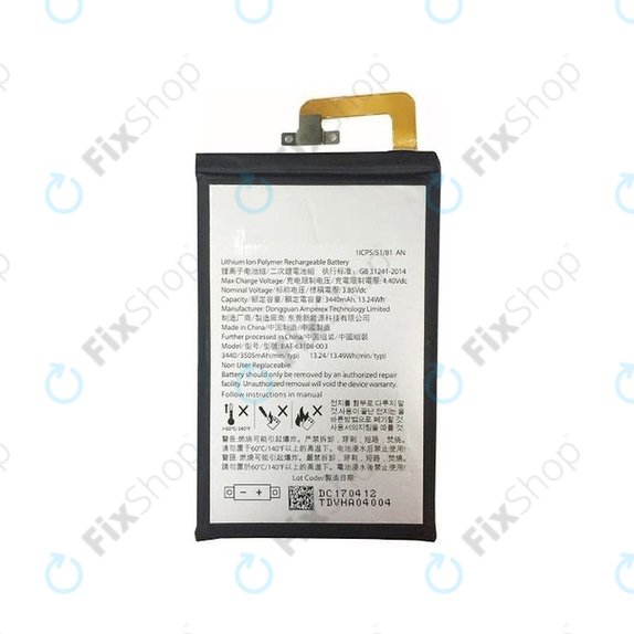 Blackberry Keyone - Baterija BAT-63108-003 3505mAh 1ICP5/51/81