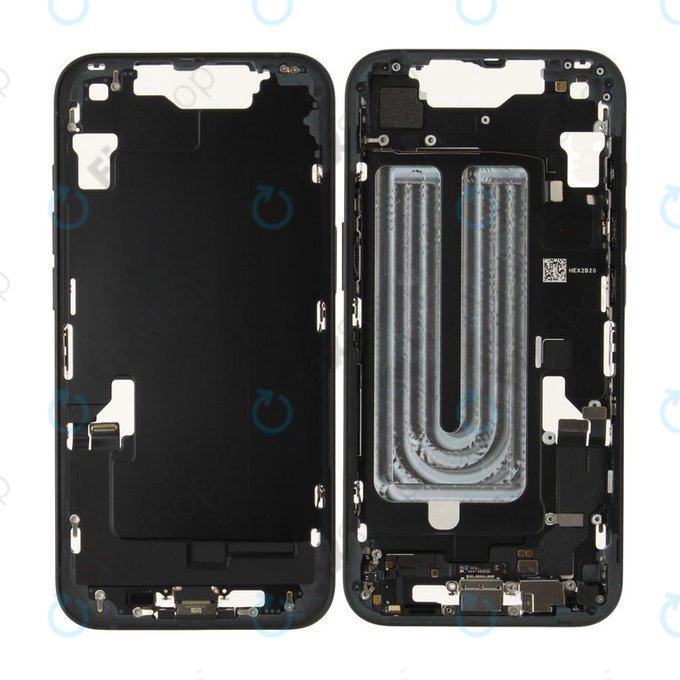 Srednji okvir s baterijom za iPhone 16e | Black | ZD076-00697 | Genuine Apple