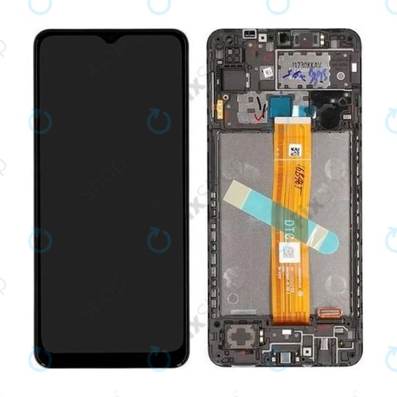 Samsung Galaxy A12 A127F, A032F - LCD zaslon + zaslon osjetljiv na dodir + okvir (Black) - GH82-26485A, GH82-26486A Originalni servisni paket