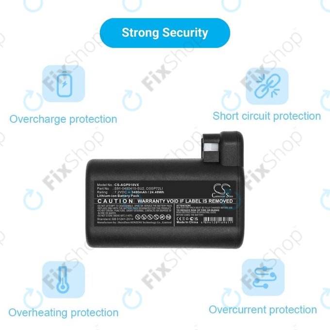 AEG RX-serija, Electrolux E, P-serija - Baterija S91-0400410-SU2, OSBP72LI, OSBP72LI25 3400mAh HQ