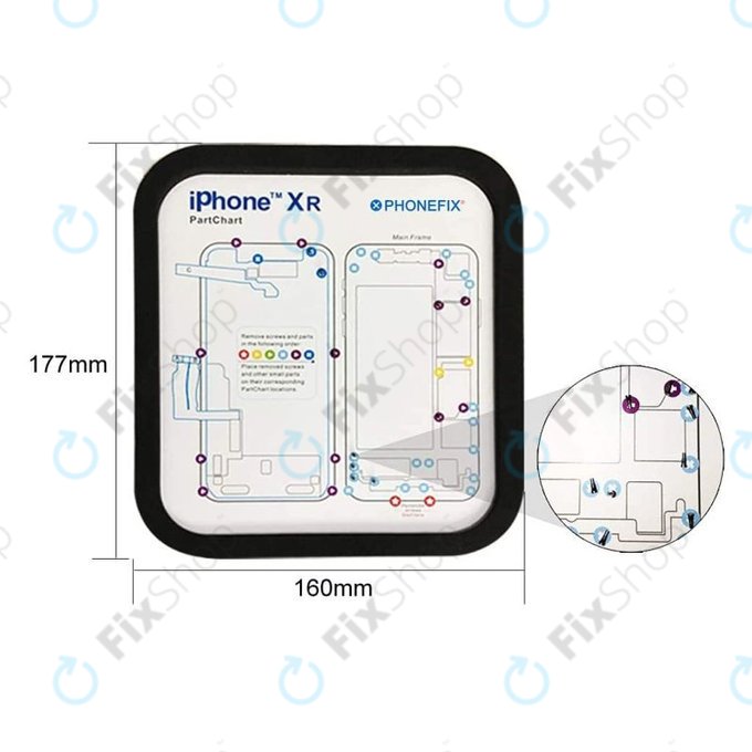Magnetska podloga za vijke za iPhone 6 - 11 Pro Max