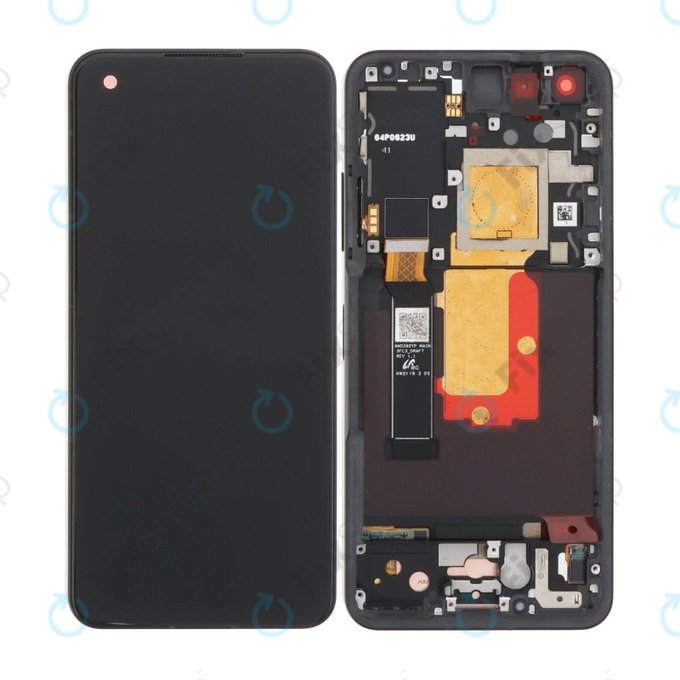 Asus Zenfone 9 AI2202 - LCD zaslon + zaslon osjetljiv na dodir + okvir (Midnight Black) OLED