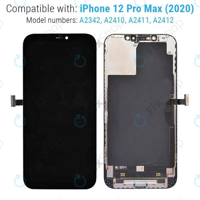 Apple iPhone 12 Pro Max - LCD zaslon + zaslon osjetljiv na dodir + okvir Hard OLED FixPremium