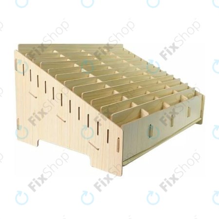 Univerzalno drveno postolje / organizator za telefone s 48 pretincima