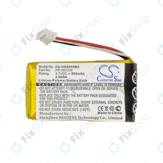 Baterija za GoPro Hero +, 800mAh, Li-Polymer, 3.7V, PR-062334, HQ