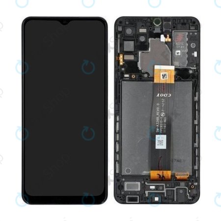 Samsung Galaxy A32 5G A326B - LCD zaslon + zaslon osjetljiv na dodir + okvir (Fantastična crna) - GH82-25121A, GH82-25122A Originalni servisni paket