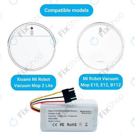 Xioami Mi Robot Vacuum Mop 2 Lite, E10 - Baterija N011-4S1P Li-Ion 14.4V 2600mAh
