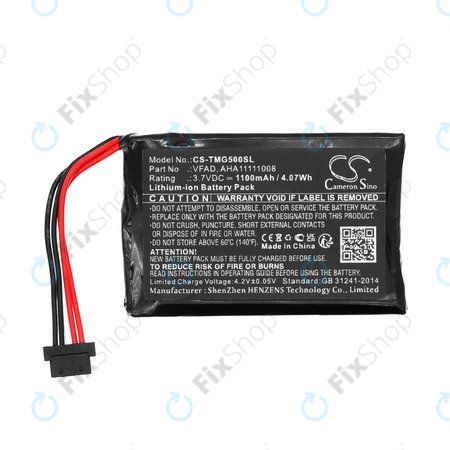 Baterija za TomTom GO 5000, 5100, 6000, 6100, 6200, Pro 5250, 1100mAh, Li-Ion, 3.7V, VFAD, HQ