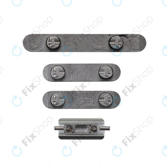 Apple iPhone XS Max - Set bočnih gumba - Uključivanje/isključivanje + glasnoća + isključivanje zvuka (Space Grey)
