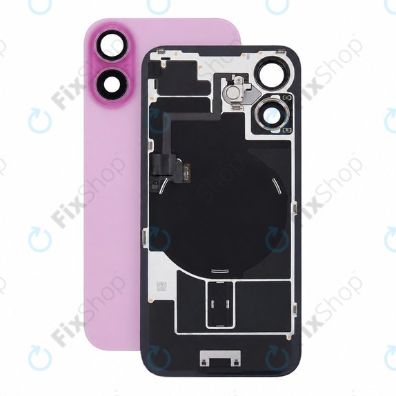 Staklo stražnjeg kućišta za iPhone 16, Pink, Pulled A