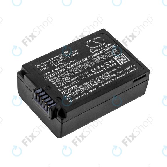 Baterija za Nikon Z50, Z50 ZFC, Z30, Z FC, 1280mAh, Li-Ion, 7.6V, EN-EL25, HQ