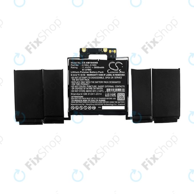 Apple MacBook Pro 13" A1989 (2018), A2251 (2020) - Baterija A1964 5050mAh HQ