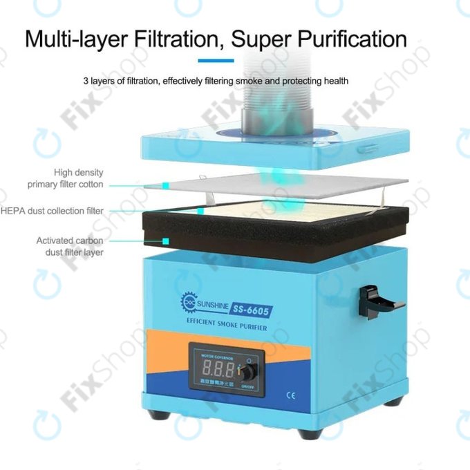 Sunshine SS-6605 - Odsisač Dima pri Lemljenju
