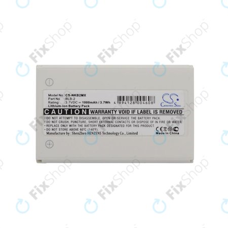 Baterija za Nokia 3610, 6510, 8310, 1000mAh, Li-Ion, 3.7V, BLB-2, HQ