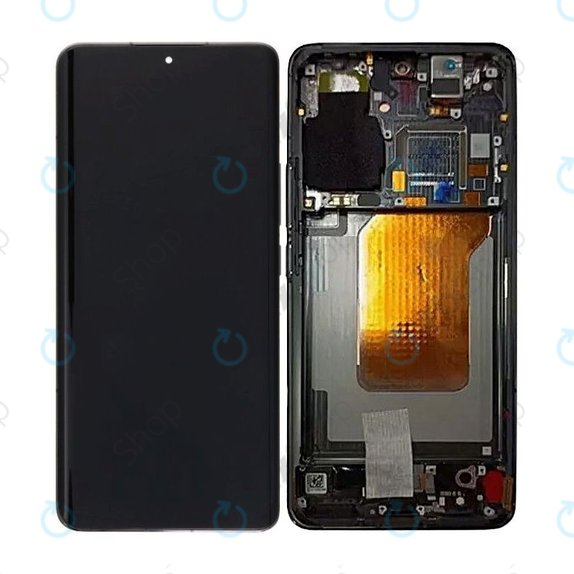 Xiaomi 13 Pro - LCD zaslon + zaslon osjetljiv na dodir + okvir (Ceramic Black) - Originalni servisni paket
