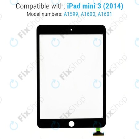 Apple iPad Mini 3 - Zaslon osjetljiv na dodir (crni)