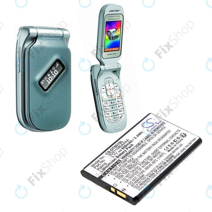 Baterija za Alcatel Lollipops, 650mAh, Li-Ion, 3.7V, 3DS11080AAAA, HQ