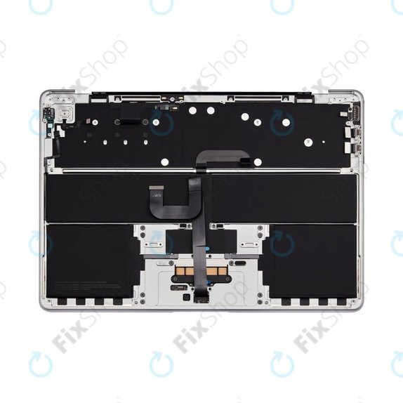 Gornji okvir tipkovnice za MacBook Air 13", A3113 (2024), s US tipkovnicom i baterijom, Silver, 661-40228, Genuine Apple