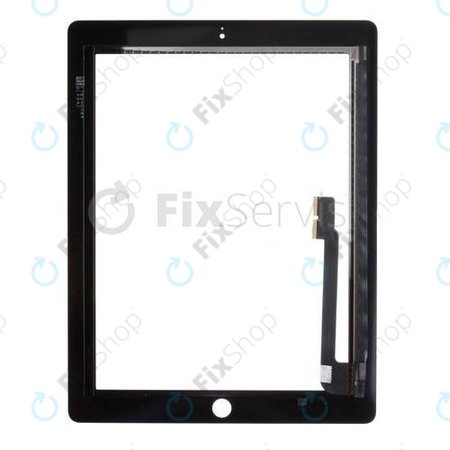 Apple iPad 3, iPad 4 - Zaslon osjetljiv na dodir (crni)