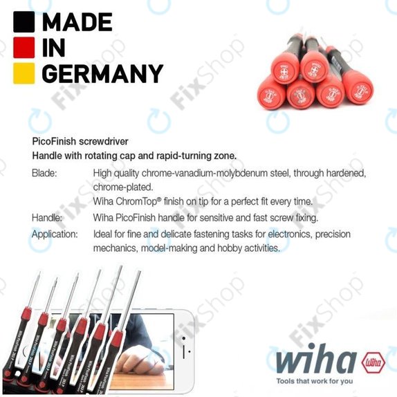 Wiha PicoFinish® 260P - Precizni odvijač - Prorez 1,0 mm