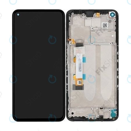 Xiaomi Redmi Note 9T 5G - LCD zaslon + zaslon osjetljiv na dodir + okvir (Nightfall Black) - 5600030J2200 Originalni servisni paket