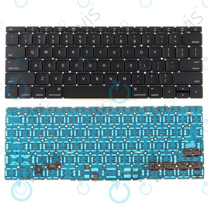 Apple MacBook Pro 13" A1708 (krajem 2016. - Sredinom 2017.) - Tipkovnica za SAD