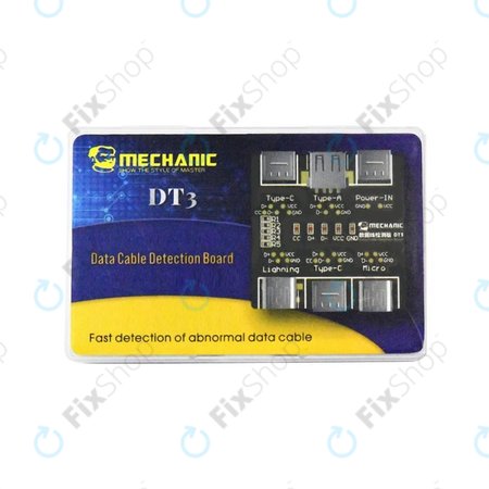 Mechanic DT3 - Tester podatkovnog kabela (Lightning, USB-C, microUSB)