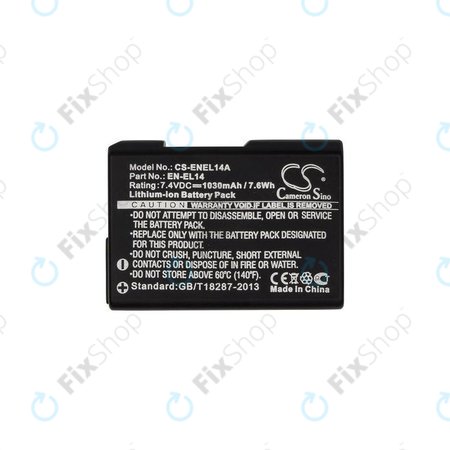 Nikon Coolpix D-serija, P-serija - Baterija EN-EL14 Li-Ion 1030mAh HQ