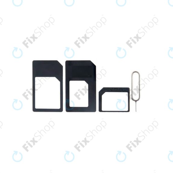 SIM adapter 3u1 (NanoSIM, MicroSIM, MiniSIM) + otvarač SIM utičnice