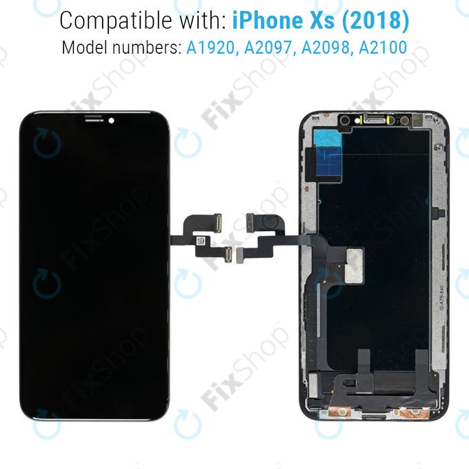 Apple iPhone XS - LCD zaslon + steklo na dotik + okvir - 661-12943 Genuine Service Pack
