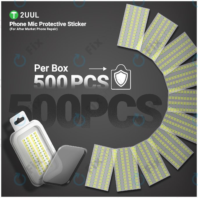 Zaštitne naljepnice za mikrofon telefona, 2UUL DA32, 500kom/pak