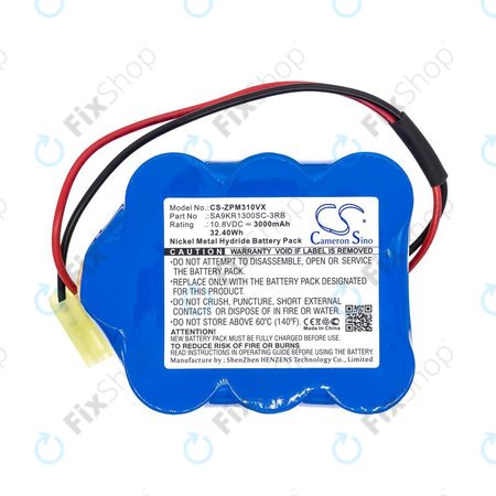 Baterija za Zepter LMG-310, 9P-130, 3000mAh, Ni-MH, 10.8V, SA9KR1300SC-3RB, HQ