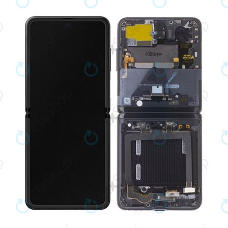 Samsung Galaxy Z Flip F700N - LCD zaslon + zaslon osjetljiv na dodir + okvir (Thom Browne Edition) - GH82-22215C Originalni servisni paket