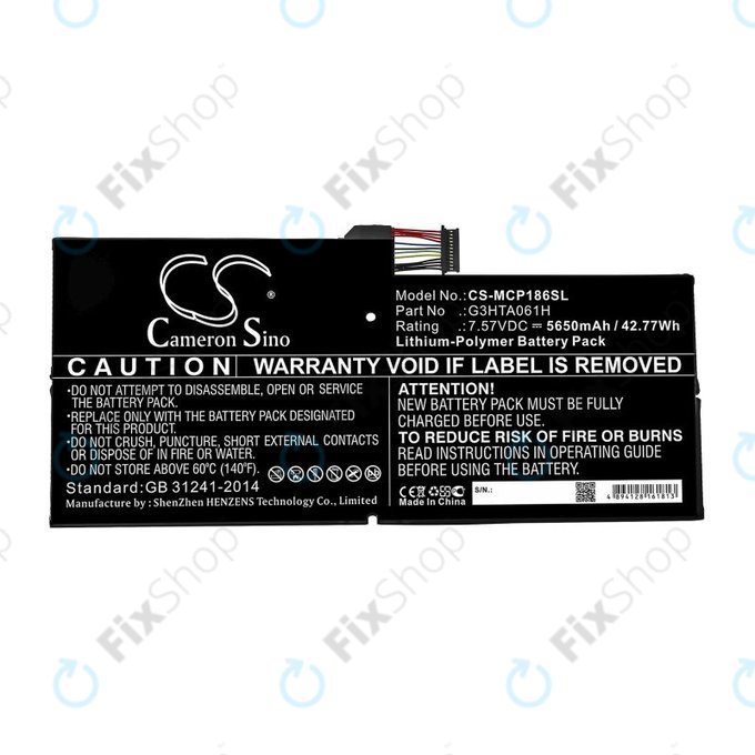 Microsoft Surface Pro 7 - Baterija G3HTA061H 5650mAh HQ