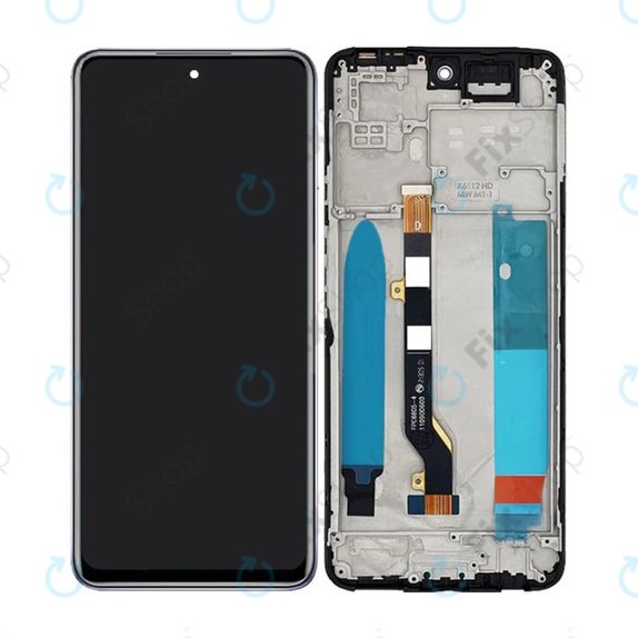 Infinix Hot 11S NFC - LCD zaslon + zaslon osjetljiv na dodir + okvir (Polar Black) TFT
