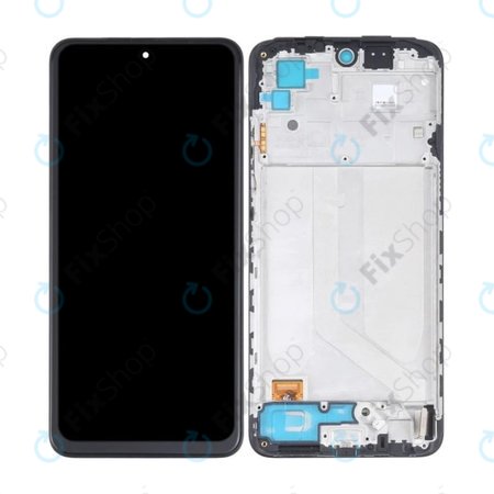 Xiaomi Redmi Note 10 - LCD zaslon + zaslon osjetljiv na dodir + okvir (Black) TFT