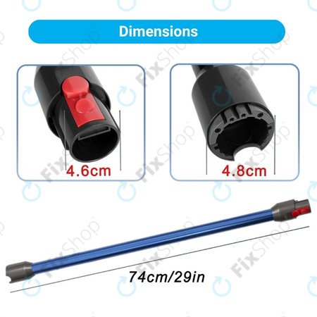 Dyson V12 - Usisna cijev (Plava)