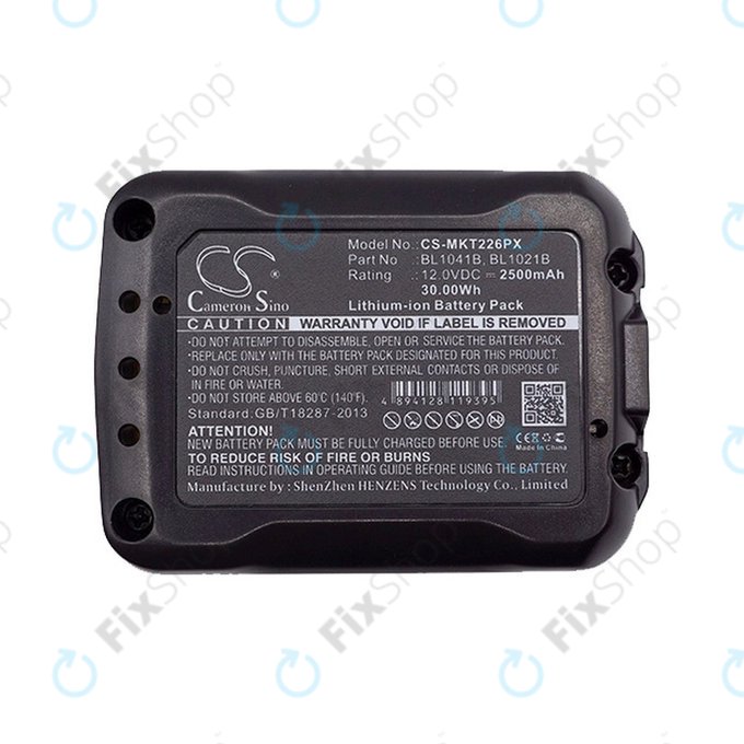 Makita CXT, C, D, F, H, J, P, R, S, T-serija - Baterija BL10xx Li-Ion 12V 2500mAh HQ