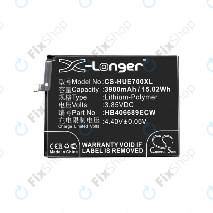 Baterija za Huawei Y7, 3900mAh, Li-Pol, 3.85V, HB406689ECW, HQ
