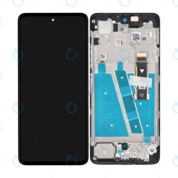Motorola Moto G72 XT2255 - LCD zaslon + zaslon osjetljiv na dodir + okvir (Meteorit Grey) - 5D68C21701 Originalni servisni paket